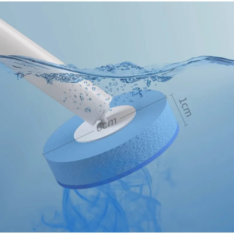 Disposable Toilet Brush with Replaceable Heads Wall-Mounted Holder for Deep Cleaning Hygienic & Easy-to-Use Cleaning Tool